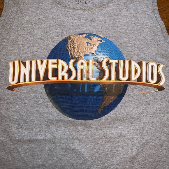 VTG 90s Universal Studios Tank Top Globe Size L - Picture 2 of 4